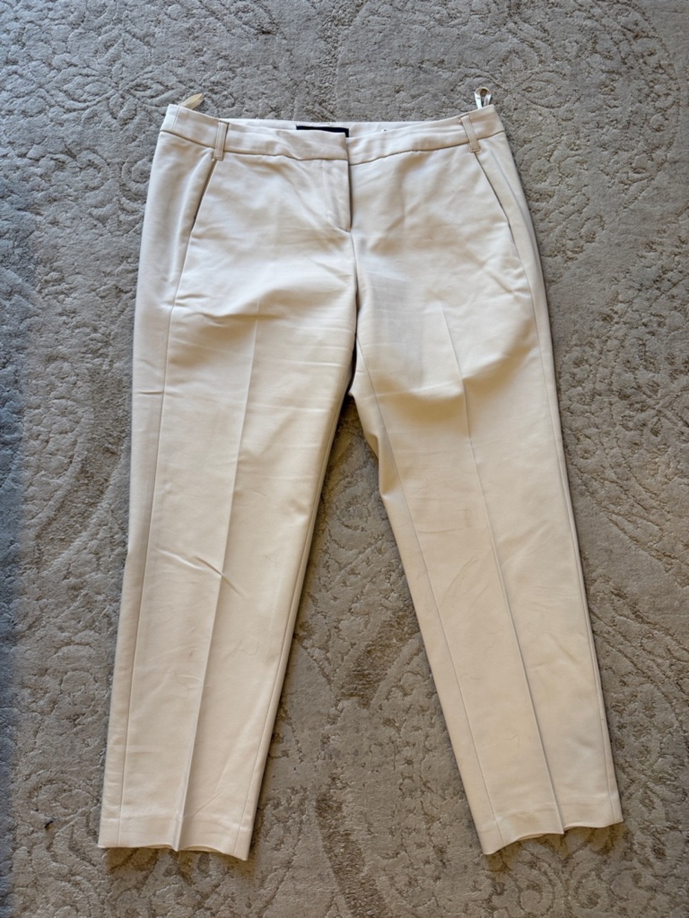 Amanda & Chelsea Beige Cropped Trousers